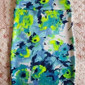 Watercolor pencil skirt